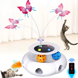 Juguete Interactivo para Gatos, Moderno, Ecológico, Eléctrico, con Pluma de Mariposa y Trackball - Product Image 6