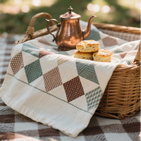 Hoshom – Serviette de cuisine de Noël 100 % coton, torchon imprimé personnalisé, cadeau saisonnier pour la maison, faible MOQ, prix d'usine, fournisseurs en gros