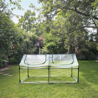 Serre de jardin économique en acier métallique moderne et écologique avec couverture en PVC pour la culture hydroponique à domicile, facilement assemblable