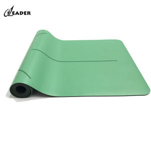 Estera de <span class=keywords><strong>Yoga</strong></span> verde personalizada de 5mm, estera de ejercicio al aire libre con agarre bonito, estera grande personalizada <span class=keywords><strong>para</strong></span> Fitness <span class=keywords><strong>para</strong></span> parques y jardines - Product Image 2