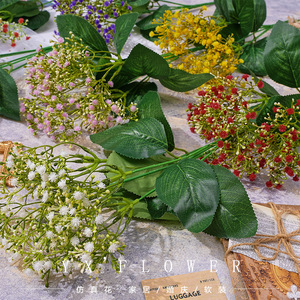 Fleurs artificielles Yixuan Baby's Breath, bouquet de mariage en soie à 5 branches - Product Image 5