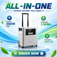 Centrale Électrique Portable OEM ODM pour la Maison, Système d'Énergie Solaire 3000W LiFePO4 UPS pour Urgences, Camping et Activités Extérieures