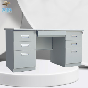 Giá rẻ thép hiện đại Bàn máy tính với ngăn kéo cho siêu thị sử dụng thương mại nội thất văn phòng nhà Máy Giá - Product Image 3