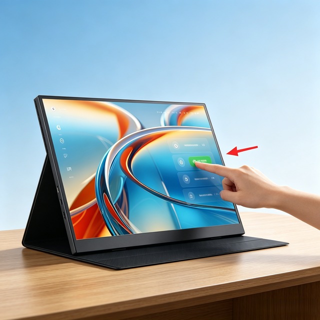 13.3 Inch Portable Monitor 1920x1200 16:10 100% SRGB 300 Nits IPS Screen 0.53kg Slim External Display Dual Type-C Mini