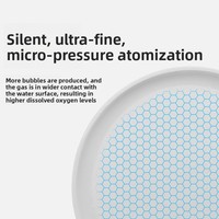 Disque diffuseur d'air à nano-bulles super silencieux, microporeux, pour aquarium, oxygénateur à haute teneur en oxygène dissous, accessoires de pompe