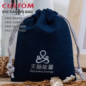 Petits sacs à cordon roses en velours suédé imprimés de haute qualité pour pochette cadeau avec pochette en velours ruban pour <span class=keywords><strong>parfum</strong></span> - Product Image 1