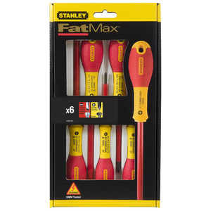 ชุดไขควงหุ้มฉนวน Stanley Fatmax 6 ชิ้น รุ่น PH Para Test EU ผ่านการทดสอบ 1000V - Product Image 1