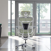 Chaise de bureau ergonomique en maille, dossier haut moderne, soutien lombaire 3D, accoudoirs réglables, pour visiteurs et cadres