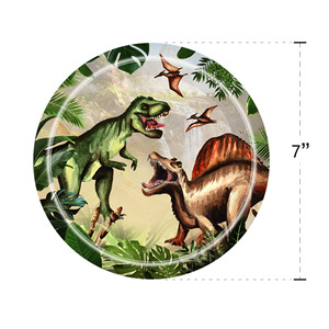 Dinosaur Jurassic Theme Paper <b>Plate</b> Cup Napkin Party Supplies <b>Disposable</b> Tableware Set for Birthday Celebration - Product Image 3