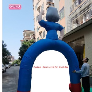 Promoción <span class=keywords><strong>de</strong></span> fábrica Publicidad al aire libre 4mh Arco <span class=keywords><strong>de</strong></span> personaje <span class=keywords><strong>de</strong></span> dibujos animados Puerta inflable <span class=keywords><strong>de</strong></span> Sarah <span class=keywords><strong>Abraham</strong></span> a la venta - Product Image 5