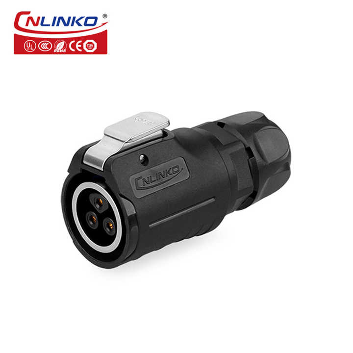 CNLINKO LP-16 Typ C 3.1 Rundsteckverbinder – IP67 Wasserdicht, 1m Kabel, Für Industrie, Daten & Strom (Kunststoffausführung)