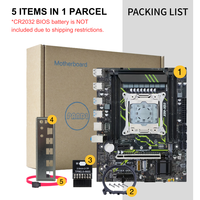 Placa Base PANDL X99-XD3 con WiFi y TPM2.0, Admite 4x DDR3 ECC RAM, 2x M.2 SSD, UEFI Secure Boot, Win11, Placa Base X99