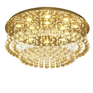 Nuevo diseño de lámpara de techo con forma de pastel, moderna, redonda, K9, bola de cristal transparente, luz de techo para iluminación interior del hogar - Product Image 6