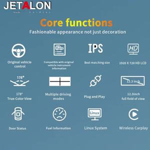 Écran LCD de tableau de bord 12,3 pouces pour Mercedes Benz Classe A, Classe GLA, CLA W176 X156, mise à niveau du compteur de vitesse, instrumentation intelligente - Product Image 6