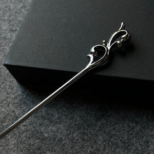 Pasador de <span class=keywords><strong>Pelo</strong></span> Vintage Plateado de Metal Estilo Chino, Simple y Hermoso, Pasador de <span class=keywords><strong>Pelo</strong></span> para Mujer, Accesorios para el Cabello Buyao - Product Image 5