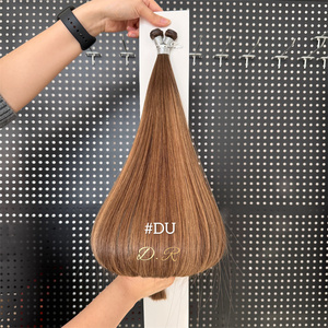 2025 Double Drawn Invisible <span class=keywords><strong>Russe</strong></span> Extensions De Cheveux Genius Trame Aucun Retour Cheveux Remy Genius Trame Extensions De Cheveux Peut Être Coupé - Product Image 5