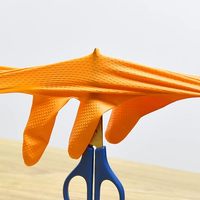 Gants de mécanicien robustes, jetables, sans poudre, en nitrile pur, avec adhérence diamantée