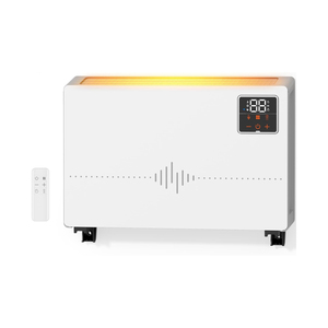 Calentador Eléctrico de Convección de 2000W con Control Remoto, de Pie o Montado en Pared, Calefacción PTC, Enchufe EU/UK, Metálico, Portátil con Ruedas - Product Image 1