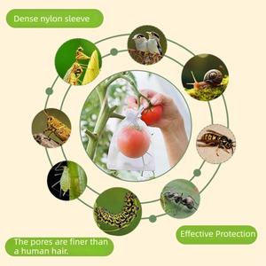 Sacs à fruits en maille <span class=keywords><strong>de</strong></span> nylon écologiques Magicatch, haute perméabilité à <span class=keywords><strong>l</strong></span>'air, pour jardin et fermes, <span class=keywords><strong>protection</strong></span> contre les insectes et les oiseaux - Product Image 2