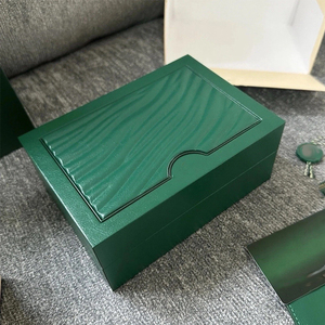 Custom Luxury Green Leather Single <b>Watch</b> Box OEM Wooden Storage Gift Packaging <b>Watch</b> Box <b>Cases</b> Wtih Pillow - Product Image 1
