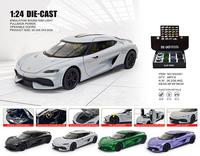 1:24 BM M4 Coupé sport en métal moulé sous pression |   Effets son et lumière (effet klaxon), propulsion par recul et pièces ouvrables