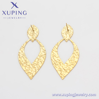 Boucles d'oreilles XUPING JEWELRY en acier inoxydable plaqué or 14 carats, forme goutte d'eau, élégantes pour femme, style hip-hop cool