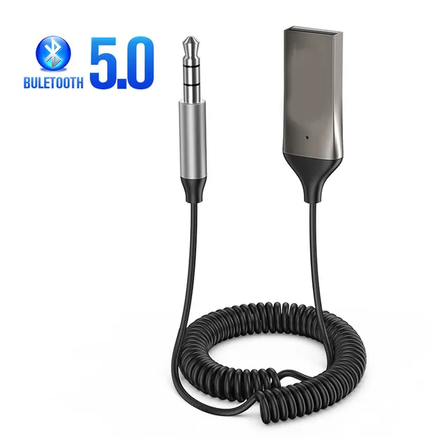 Bluetooth Aux Adapter Wireless Car Bluetooth Receiver USB to 3.5mm Jack Audio Music Mic Handsfree Adapter for Car Speaker