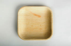 Assiettes carrées en feuille d'arec de 6 pouces, écologiques, jetables, en feuille de palmier, vaisselle biodégradable pour les fêtes et la restauration - Product Image 2