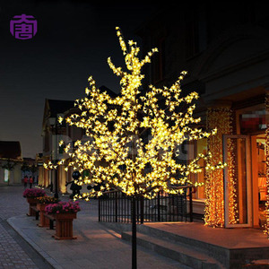 Artificial <b>LED</b> Cherry Blossom <b>Tree</b> <b>Light</b> Iron Trunk Decorative Festival Landscape for Square Park Garden Mall Display for Sale - Product Image 3