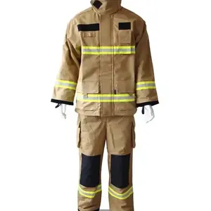 Vente chaude Aramide Nomex PBI Tenues de feu Pompier costume Pompier Lutte Contre L'incendie Uniforme Costume Feu