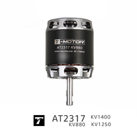 Moteur brushless T-MOTOR AT2317 à arbre long KV1400/KV1250 haute performance IP45 pour drones d'entraînement 3D et planeurs d'extérieur