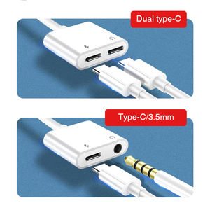 <span class=keywords><strong>Adaptateur</strong></span> d'écouteurs de type C de haute qualité 2 en 1, <span class=keywords><strong>adaptateur</strong></span> de câble <span class=keywords><strong>audio</strong></span> de type C USB vers prise jack 3,5 mm, convertisseur de <span class=keywords><strong>casque</strong></span> - Product Image 3