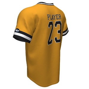 Chemises décontractées à col haut Maillot de baseball et de softball à sublimation personnalisable pour équipes de jeunes avec leur propre logo - Product Image 4