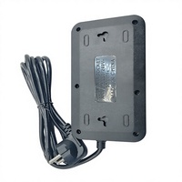 Stopkontak Ekstensi USB 3 Jalur dengan 4 Port USB-A dan 1 Port Tipe-C 230V Standar Rusia Eropa Bahan ABS