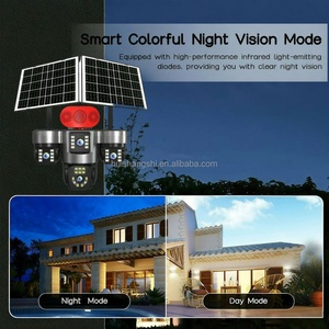 36MP HD 4Lens 3Screens Network 360 Bullet 4g Sim Card Solar Panel Outdoor IP PTZ CCTV <b>Wireless</b> Wifi Surveillance <b>Security</b> <b>Camera</b> - Product Image 6