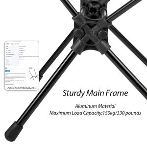 KingGear حار بيع في اليابان وكوريا السوق Alu 7075 خفيفة الوزن Highback التخييم كرسي الشاطئ مع وسادة - Product Image 3