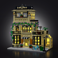 Série de jouets de construction City Cofe Street View pour importateurs en gros, ensembles de présentation de scènes urbaines pour acheteurs en ligne, articles d'ameublement