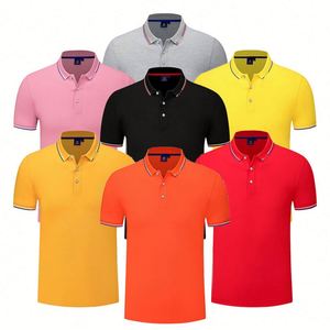 Polo pour hommes personnalisé avec logo de marque, tricoté de haute qualité, à manches courtes, nouveau style, anti-plis, pour le golf, promotionnel - Product Image 3