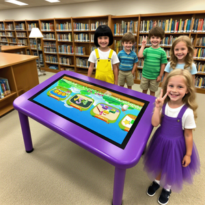 Interactieve gametafel met touchscreen voor kinderen, 43 inch, slimme leer-tafel, capacitief 10-punts, geschikt voor winkels en winkelcentra - Product Image 1