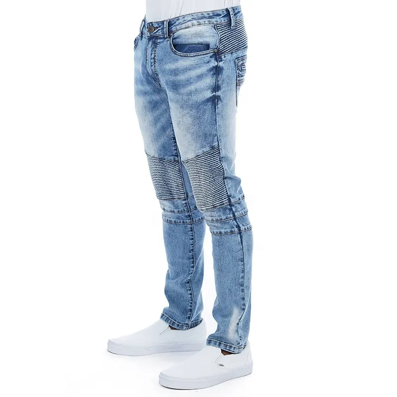 2022 высокого качества в стиле «панк» эластичный раза выше колена брюки джинсы для мужчин высокого уличный байкерские Balman зауженные джинсы