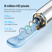Prix de liquidation : Outil de nettoyage d'oreilles avec caméra Wi-Fi, Endoscope pour cérumen