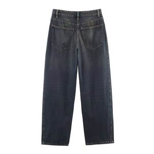 PB&ZA <span class=keywords><strong>Jeans</strong></span> da Donna 2025 Nuovi alla Moda, Stile Vintage a <span class=keywords><strong>Vita</strong></span> <span class=keywords><strong>Bassa</strong></span>, Gamba Larga, Chiusura con Cerniera, Pantaloni in Denim alla Caviglia - Product Image 3