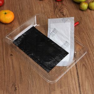 110mmx70mm Green Double Layer Splicing Polymer Fresh Water Absorbent Food Pad for Food <b>Meat</b> Pad 110*70mm Misource White, Black - Product Image 2