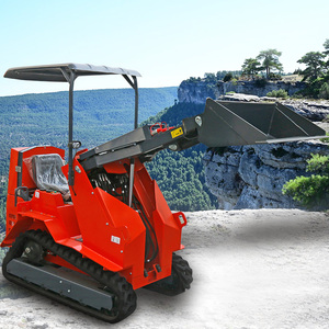 Professional Mini Compact <b>Wheel</b> Skid Steer <b>Small</b> Track Skid Steer with EPA CE 5 Engine for Construction Garden Use - Product Image 6