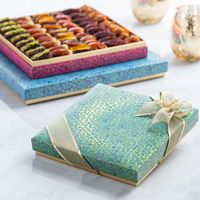Coffret Cadeau de Dattes de Luxe Personnalisé Certifié Halal, Emballage Écologique Rigide à Fermeture Magnétique pour le Ramadan, l'Aïd, Pâtisseries et Snacks
