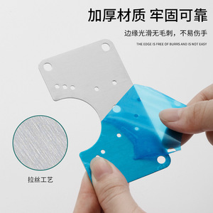 Placa de Reparación de Bisagras de Acero Inoxidable para Fijación e Instalación de Puertas de Gabinete con Diseño de Orificios Reforzados - Product Image 5