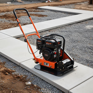 Compactadora de Placas con Motor de Gasolina de 6.5 Hp y 196 cc, 351 Pulgadas Cuadradas, Compactación Vibratoria para Caminos y Sitios de Construcción - Product Image 2