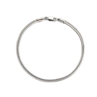 Bracelet queue de renard en argent sterling S925 pour hommes/femmes/chaîne tressée hip-hop pour enfants Style uni Couples en or fin