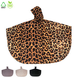 OVIDA New Adult <strong>Raincoat</strong> Leopard-print Chinese Factory Rain Poncho Custom Appearance Color Polyester <strong>Raincoat</strong> Waterproof - Product Image 2