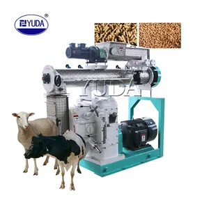 Factory price 55kw animal feed pellet processing machine for chicken pig food making